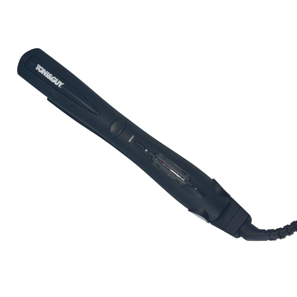 TONI&GUY Black‎ Ceramic Hair Straightener Flat Iron with Adjustable Heat